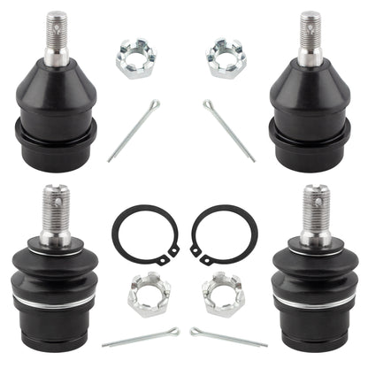 BOXI 4pcs Front Upper & Lower Ball Joints fit for Jeep Grand Cherokee 1999 2000 2001 2002 2003 2004