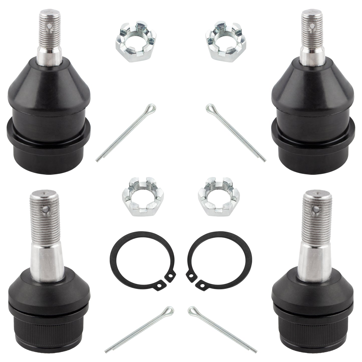 BOXI (set of 4) Front Upper and Lower Ball Joints Replacement for Dodge Ram 1500 4WD 2000 2001