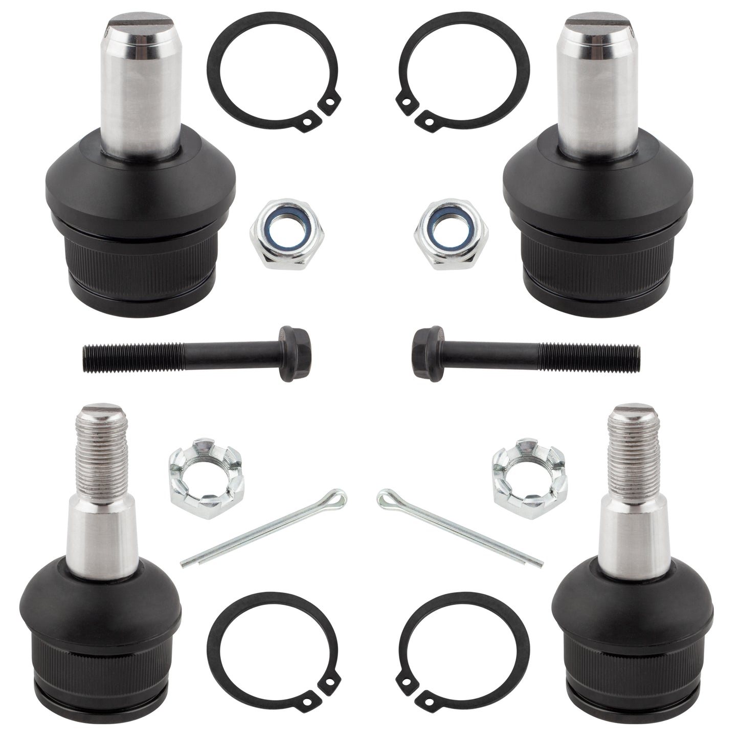 BOXI 4pcs K80027 K80028 Front Lower Upper Ball Joint Kit fit for Ford Excursion 2000-2005