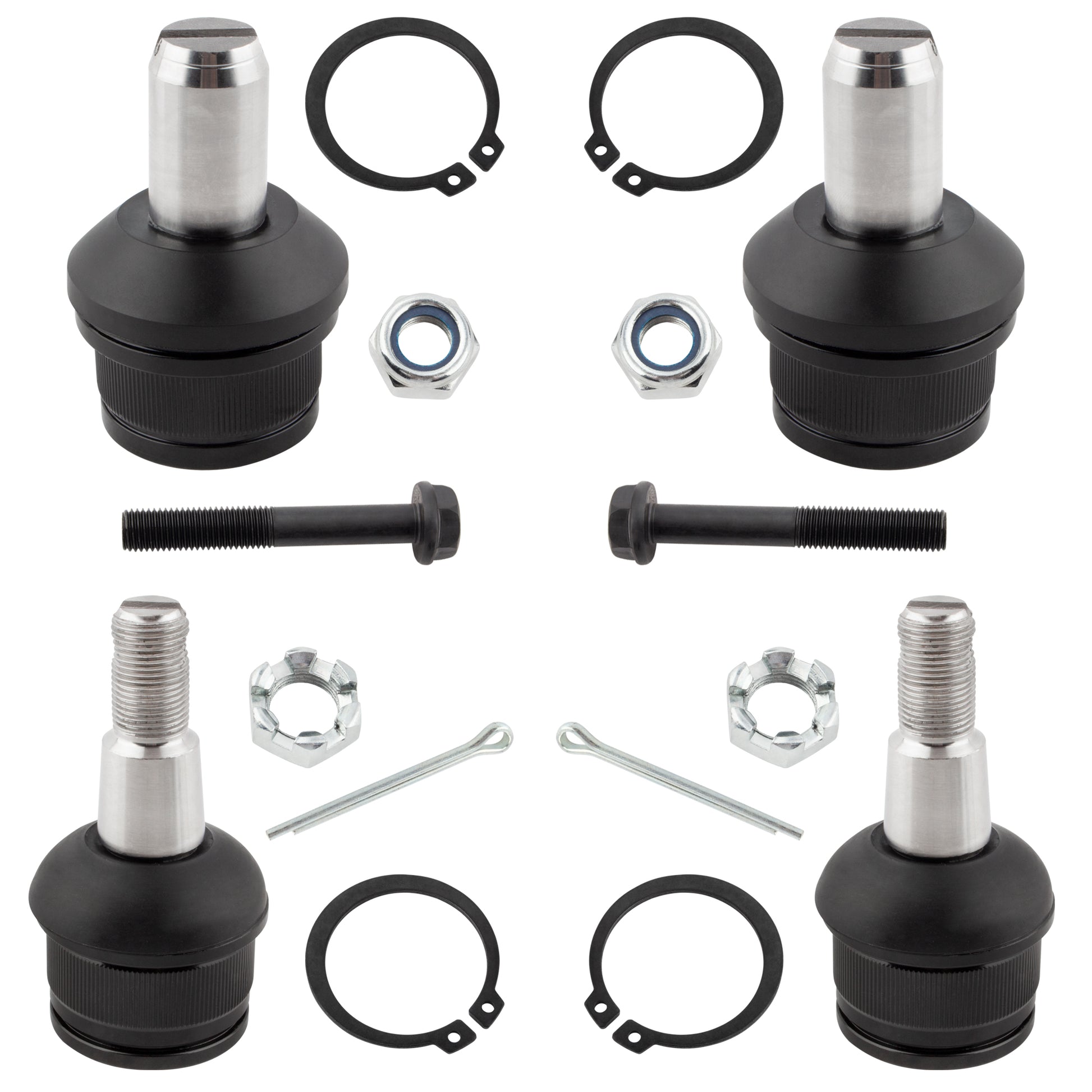 BOXI 4pcs K80027 K80028 Front Lower Upper Ball Joint Kit fit for Ford Excursion 2000-2005