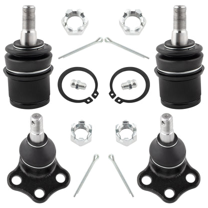 BOXI (Set of 4) Front Upper and Lower Ball Joints Suspension Kit Fit for Dodge Dakota 2000 2001
