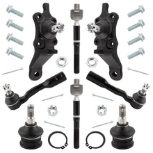 BOXI 8pc Front Upper Lower Ball Joint Inner Outer Tie Rod Ends Fit for Toyota Sequoia 2001-2002