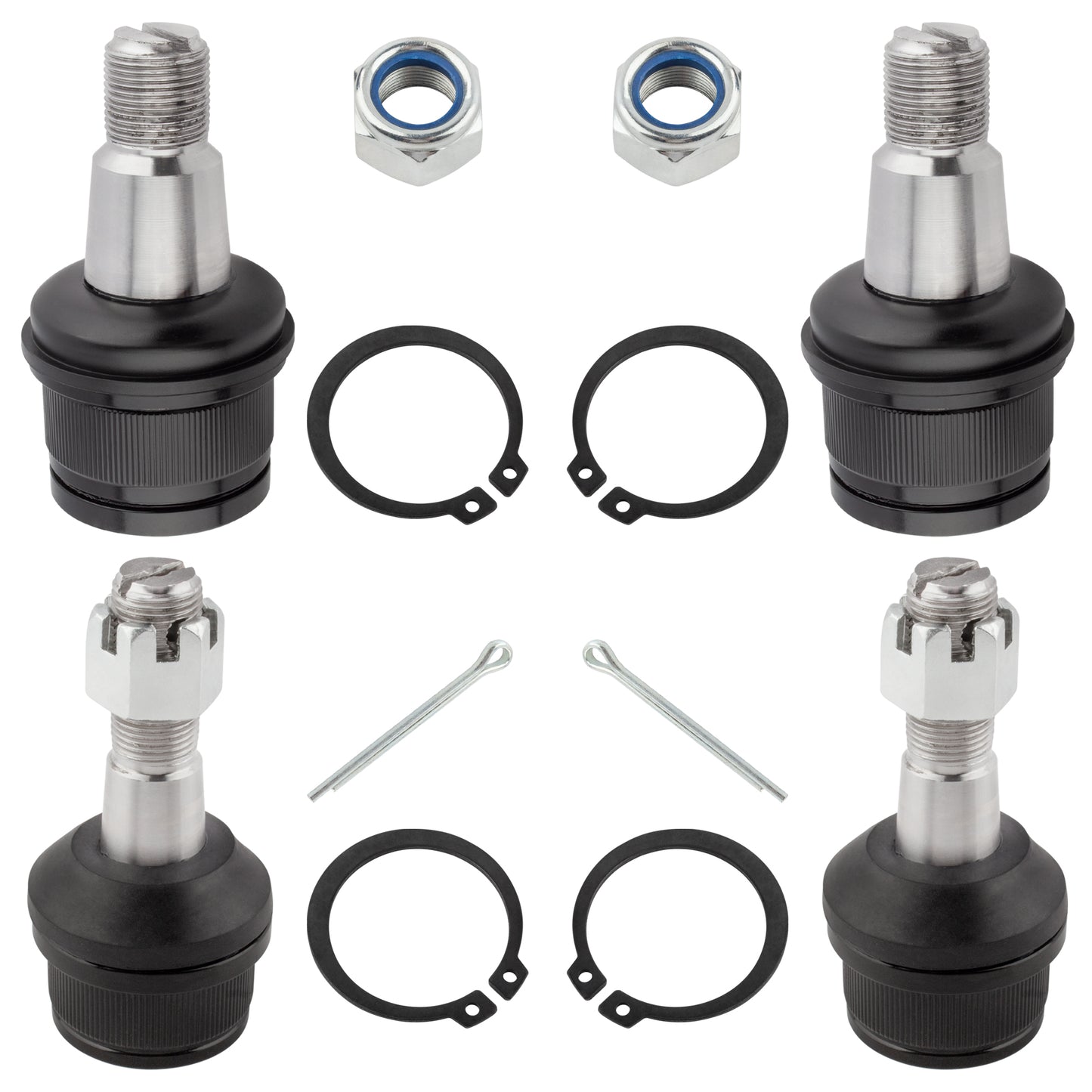 BOXI 4pcs Front Upper Lower Ball Joints for Ford Excursion 2000 2001 2002 2003 2004 2005 4WD