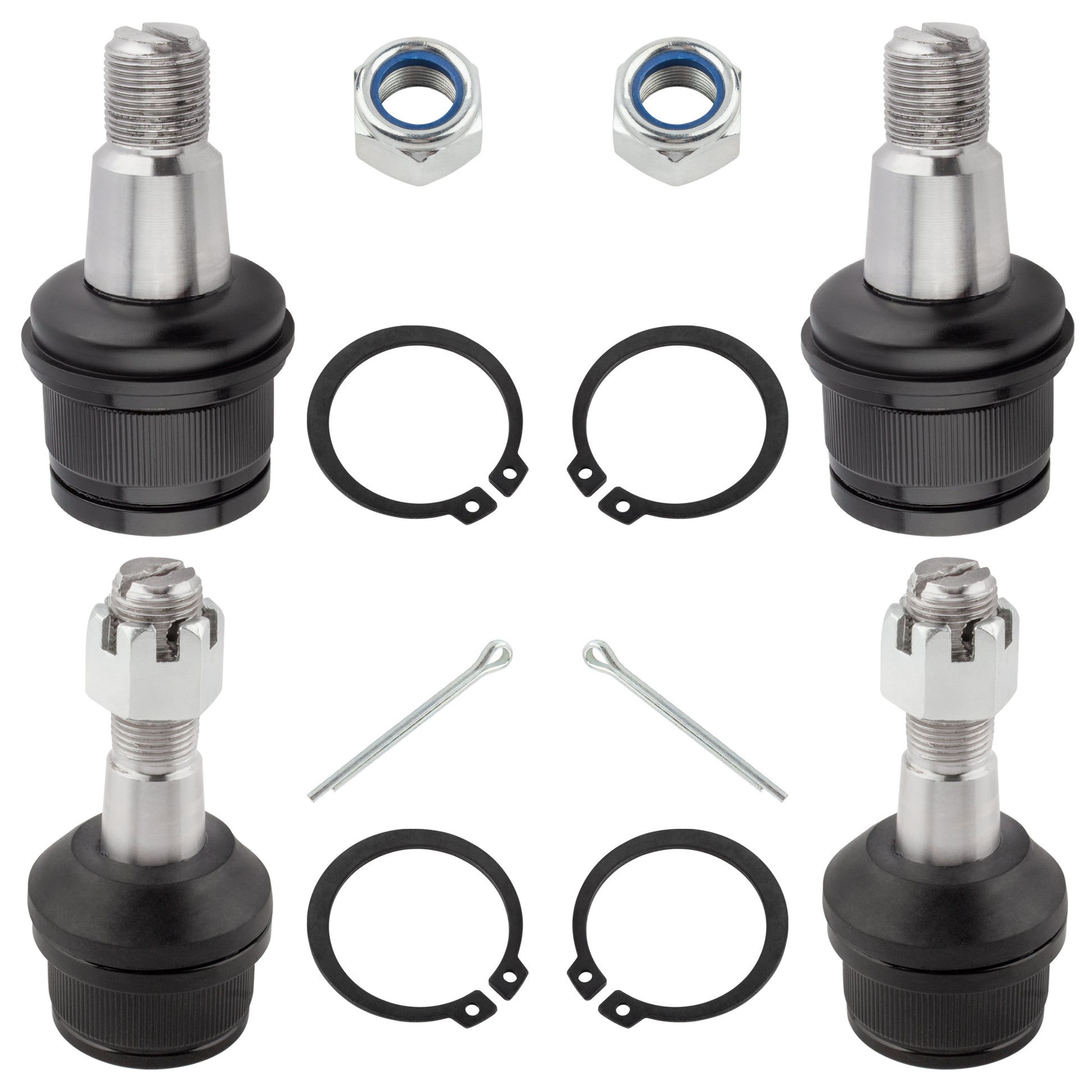 BOXI 4pcs Front Upper Lower Ball Joints for Ford Excursion 2000 2001 2002 2003 2004 2005 4WD