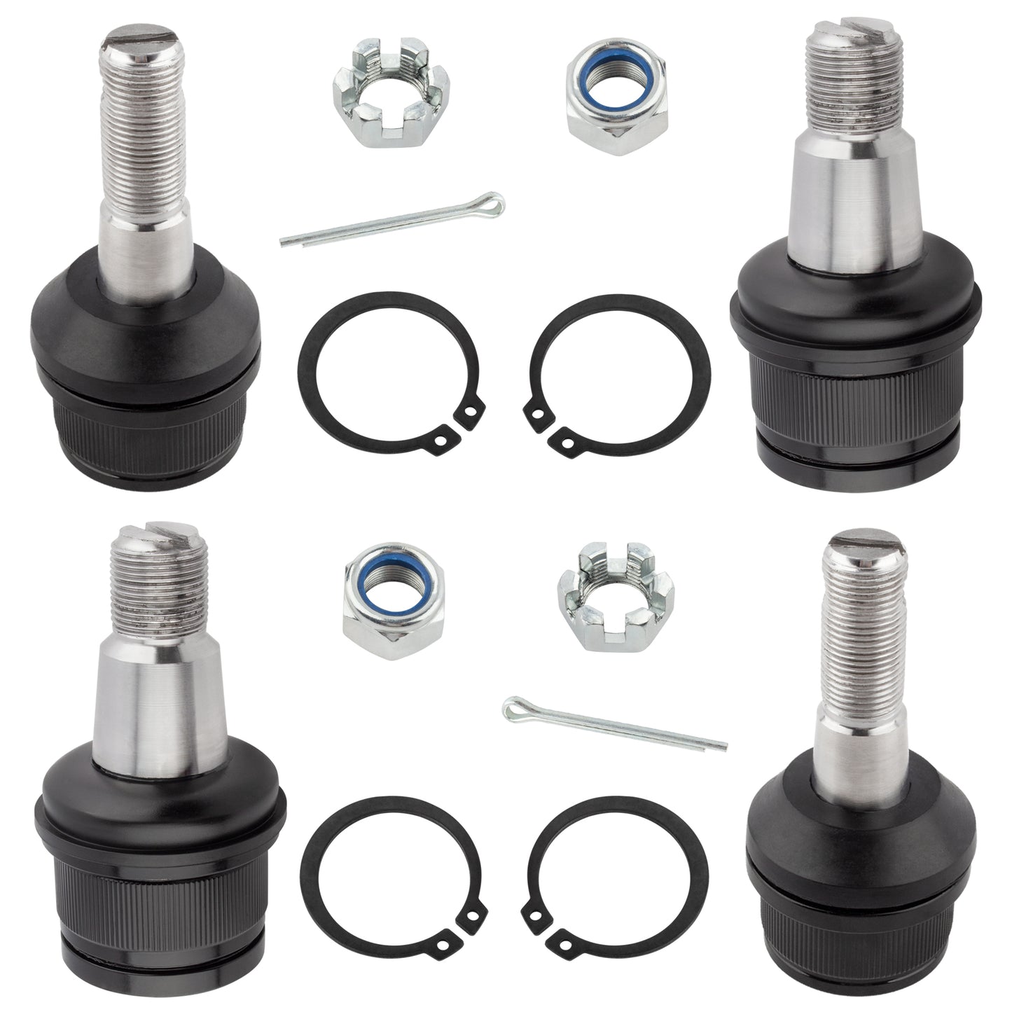 BOXI 4pcs Front Upper Lower Ball Joints for Dodge Ram 2500 3500 4WD 1994-99