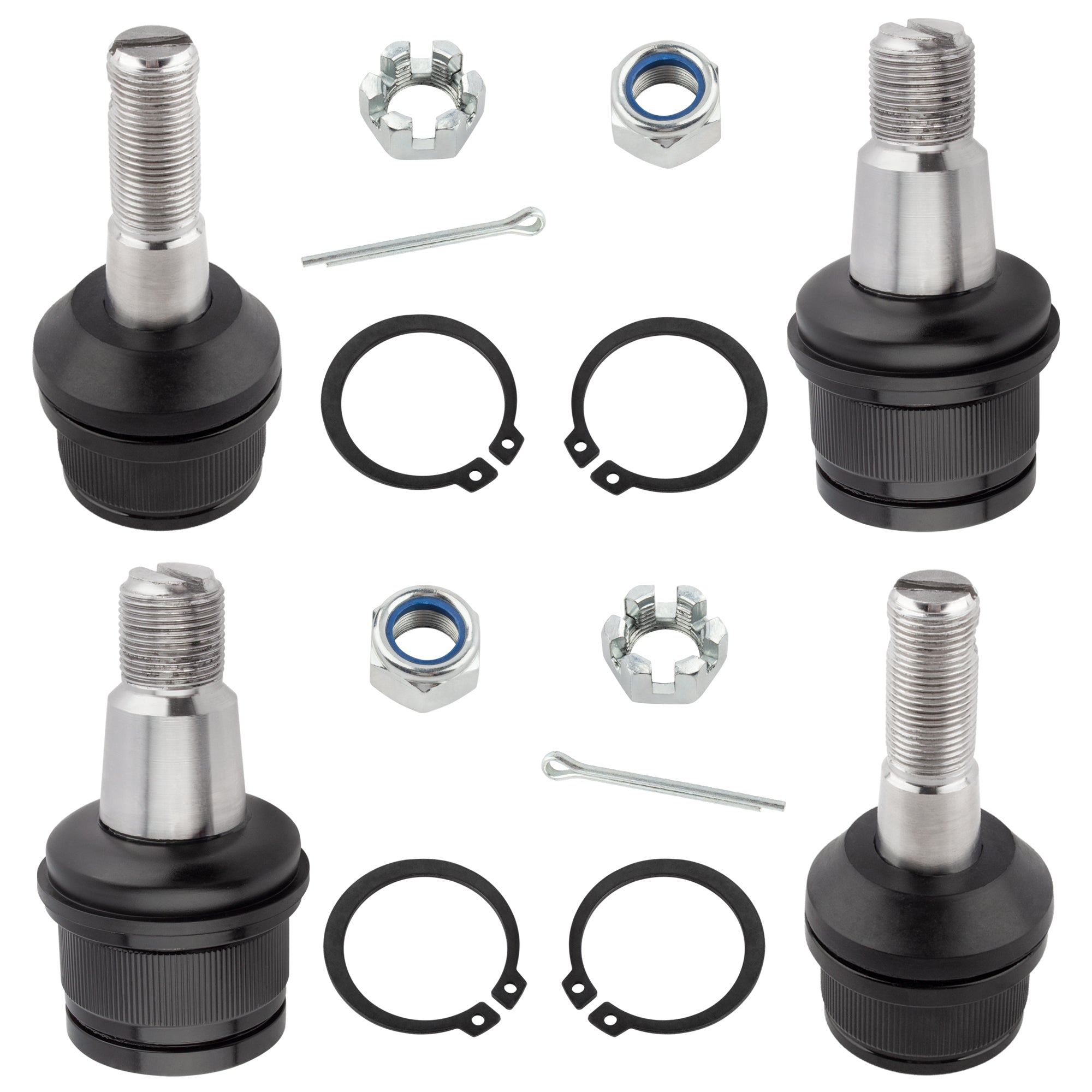 BOXI 4pcs Front Upper Lower Ball Joints for Dodge Ram 2500 3500 4WD 1994-99