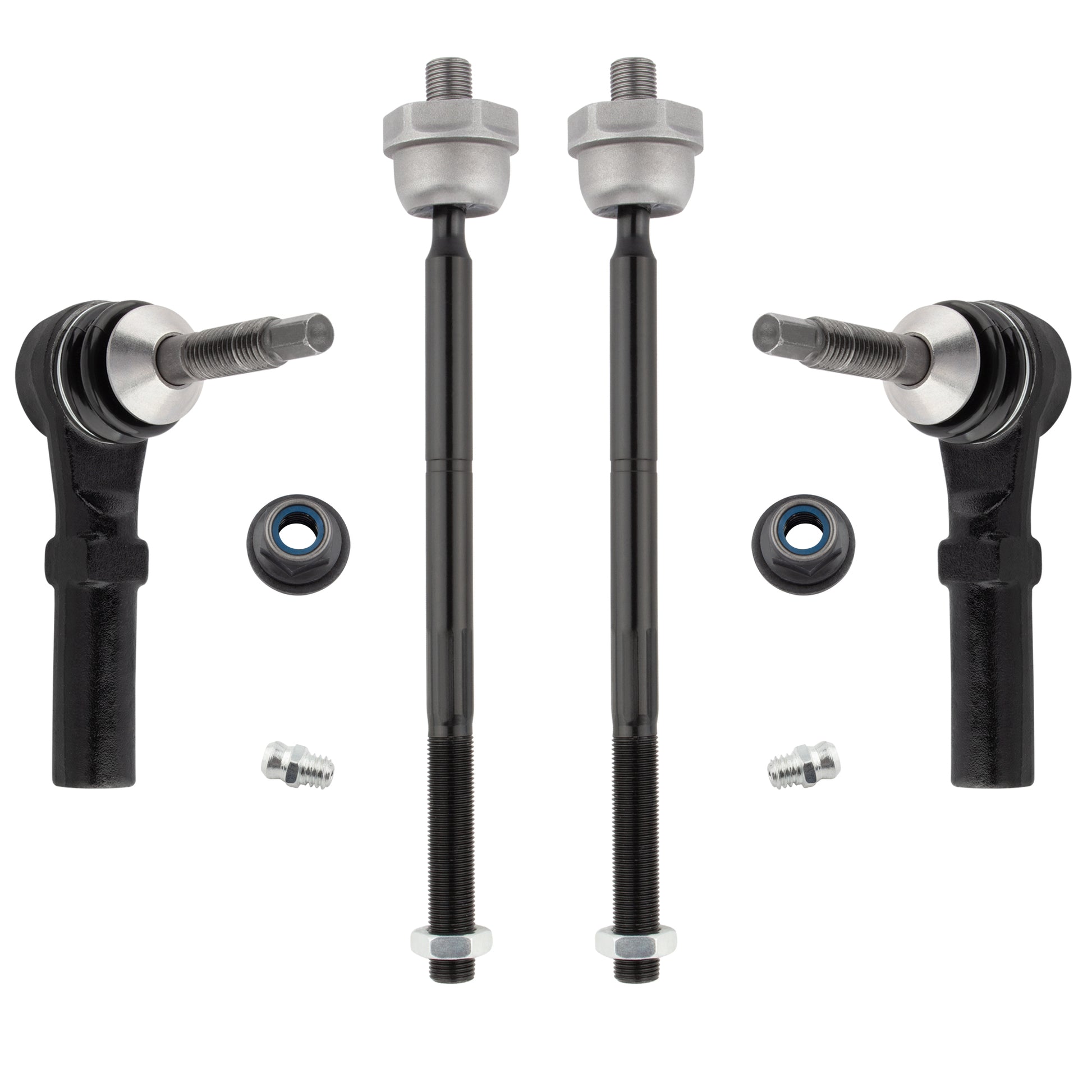 BOXI 4pcs Front Inner and Outer Tie Rods Replacement for Ford Expedition 2003 2004 2005 2006