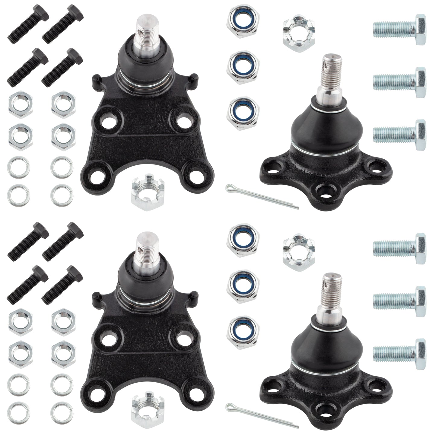BOXI 4pcs Front Suspension Ball Joints Set for Honda Passport 1996-2002