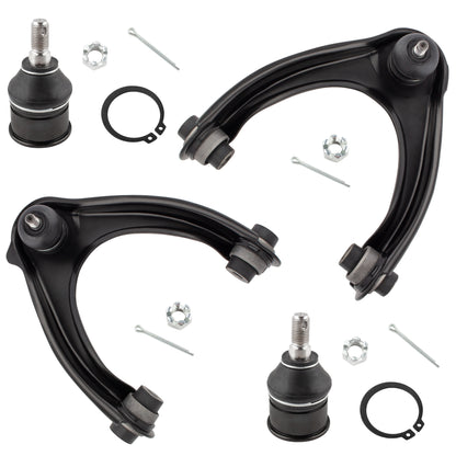 BOXI 4pcs Upper Control Arms Lower Ball Joints fit for Acura EL 1997 1998 1999 2000
