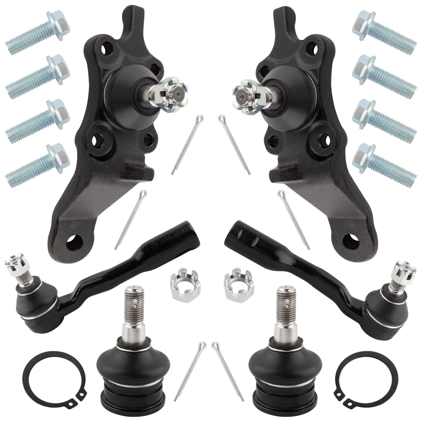 BOXI 6pcs Complete Front Suspension Kit fit for Toyota Sequoia 2001 2002