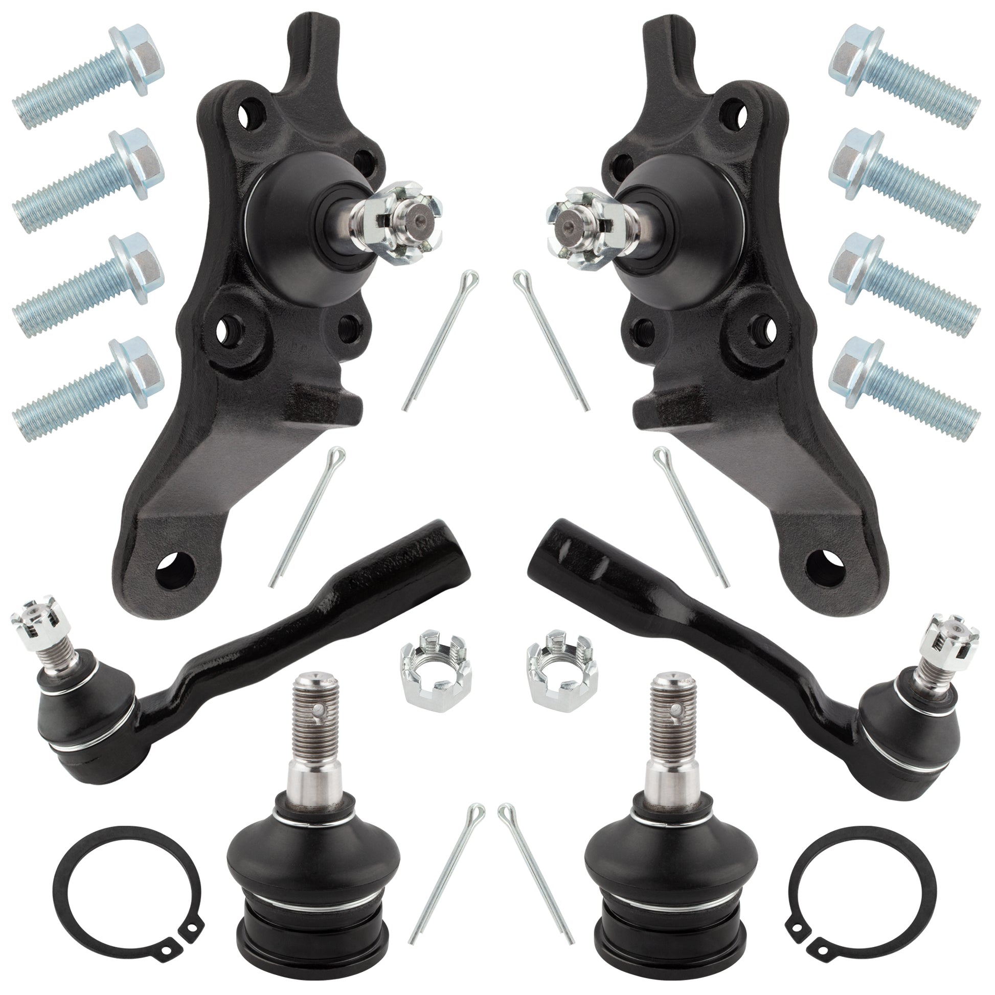 BOXI 6pcs Complete Front Suspension Kit fit for Toyota Sequoia 2001 2002