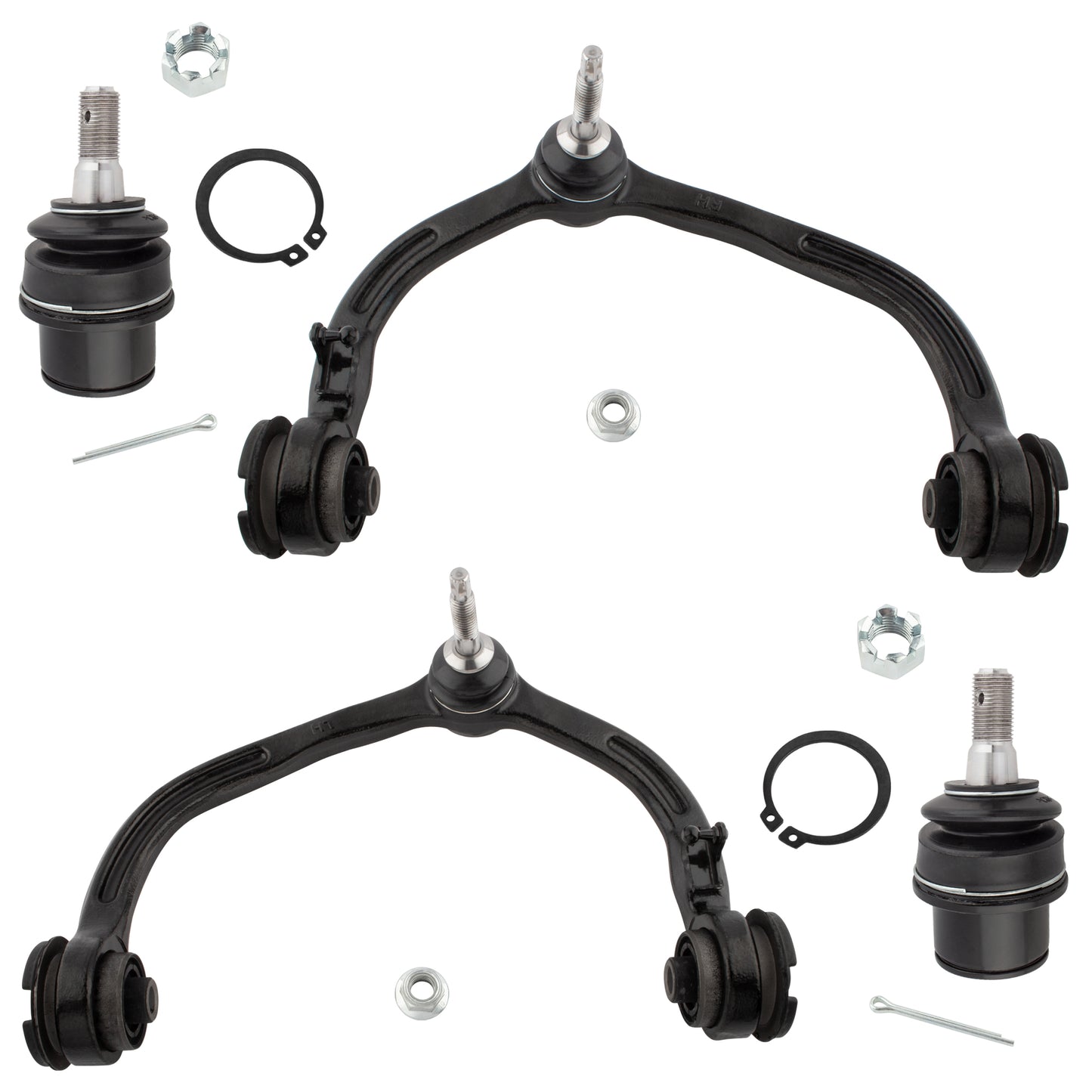 BOXI - New 4-Piece Suspension Kit Upper Control Arm With Ball joint Lower Ball Joints Fit 2003 2004