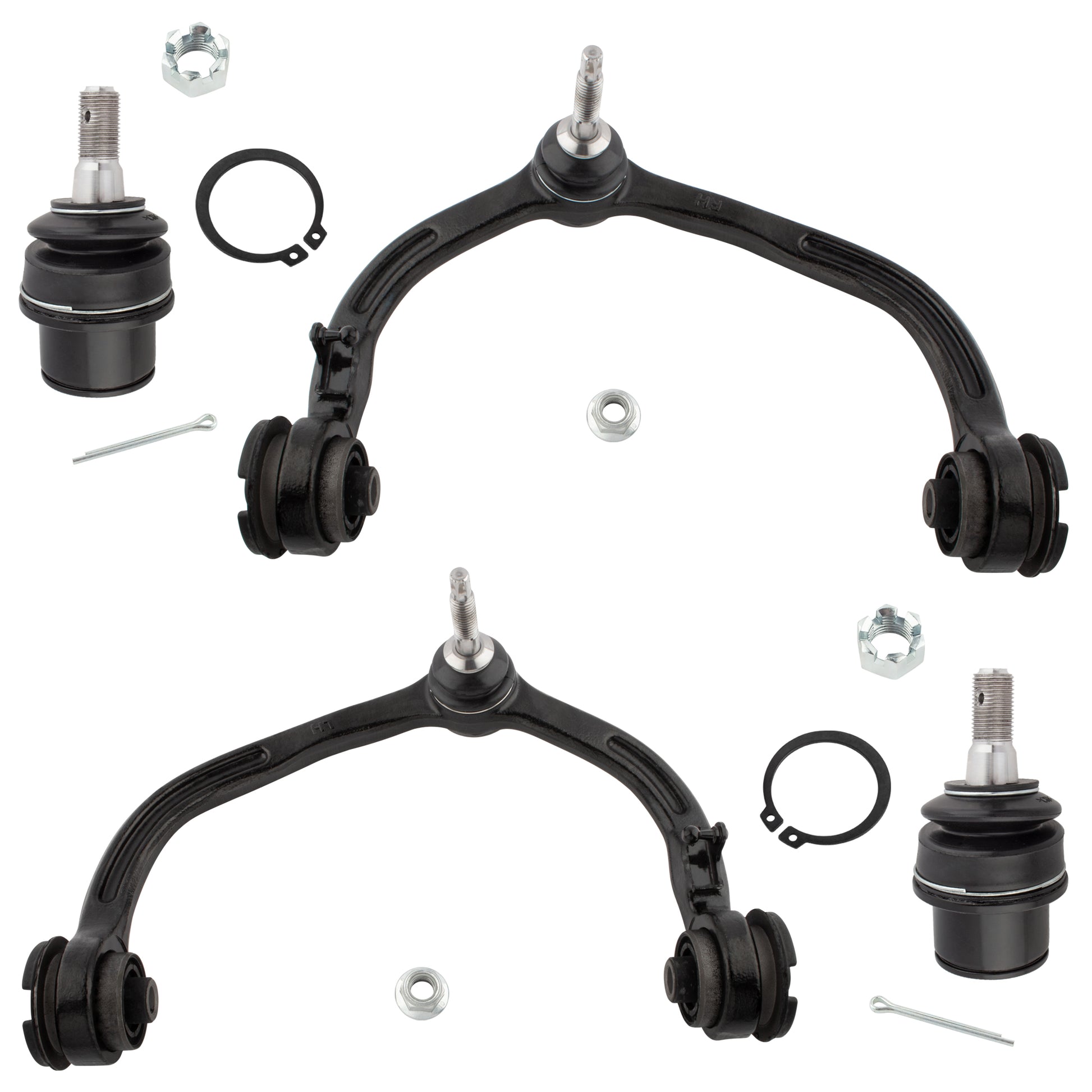 BOXI - New 4-Piece Suspension Kit Upper Control Arm With Ball joint Lower Ball Joints Fit 2003 2004