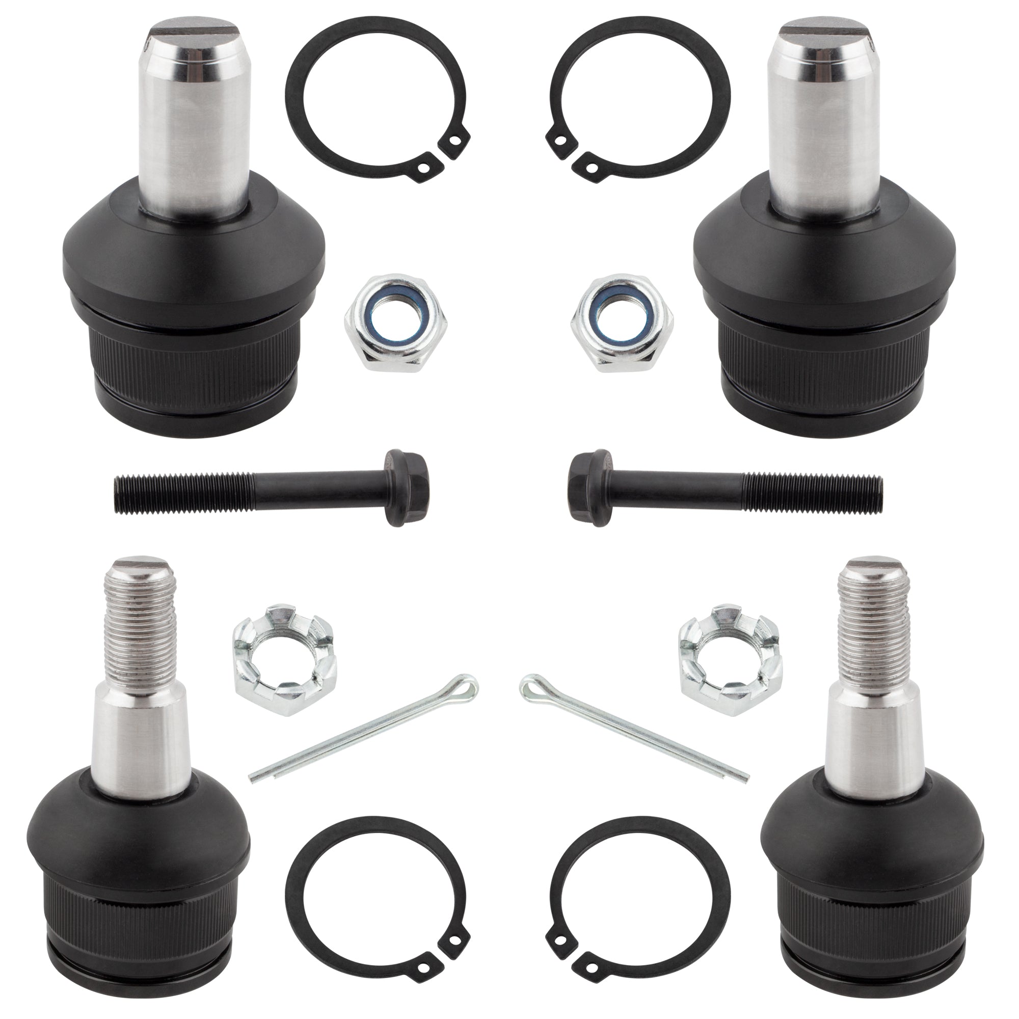 BOXI 4pcs Front Upper & Lower Ball Joints Set Fit for Ford Excursion 2000 2001 2002 2003 2004 2005