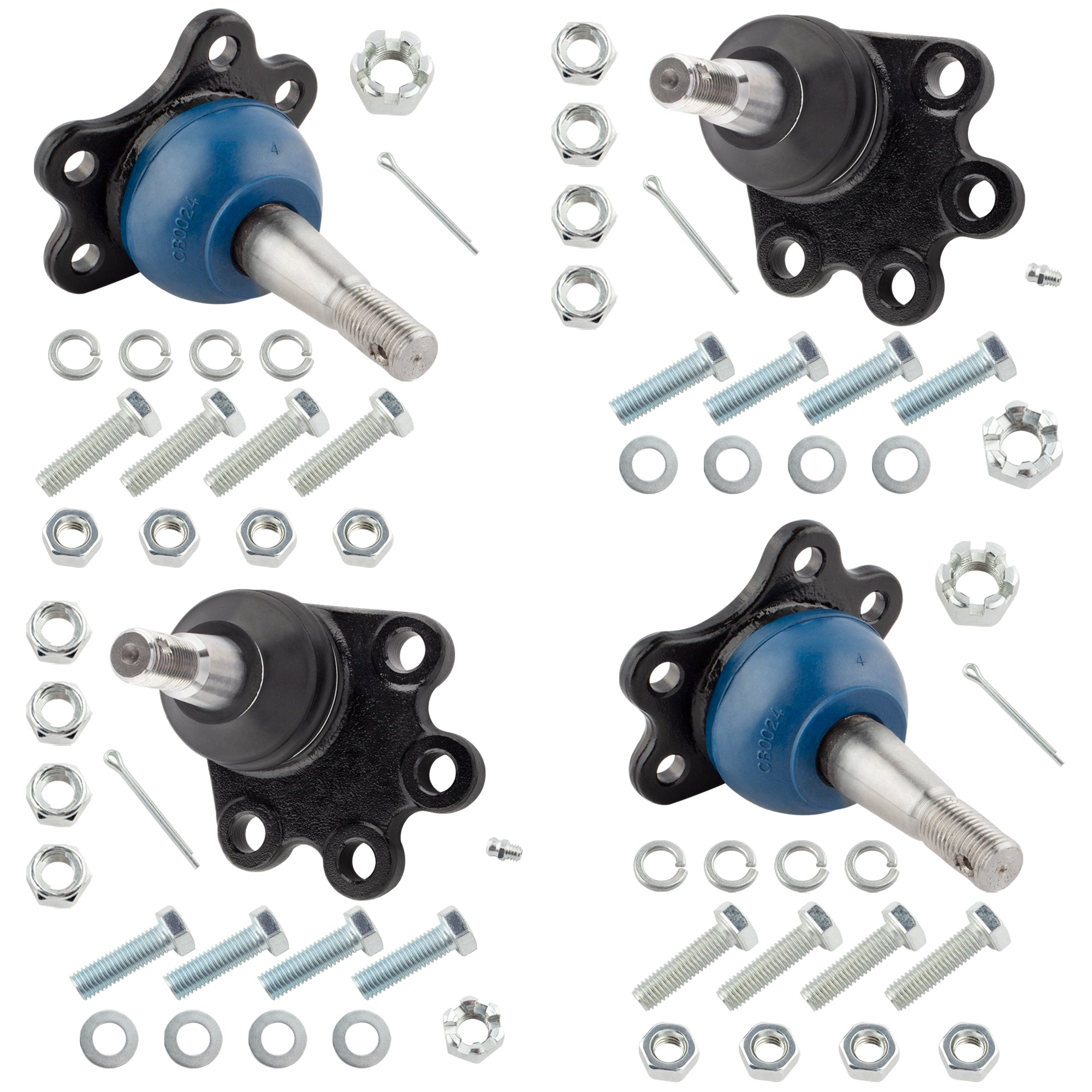 BOXI (Set of 4) K6291 K6292 Front Upper & Lower Ball Joints Fits for GMC Safari 1990-2005 Yukon