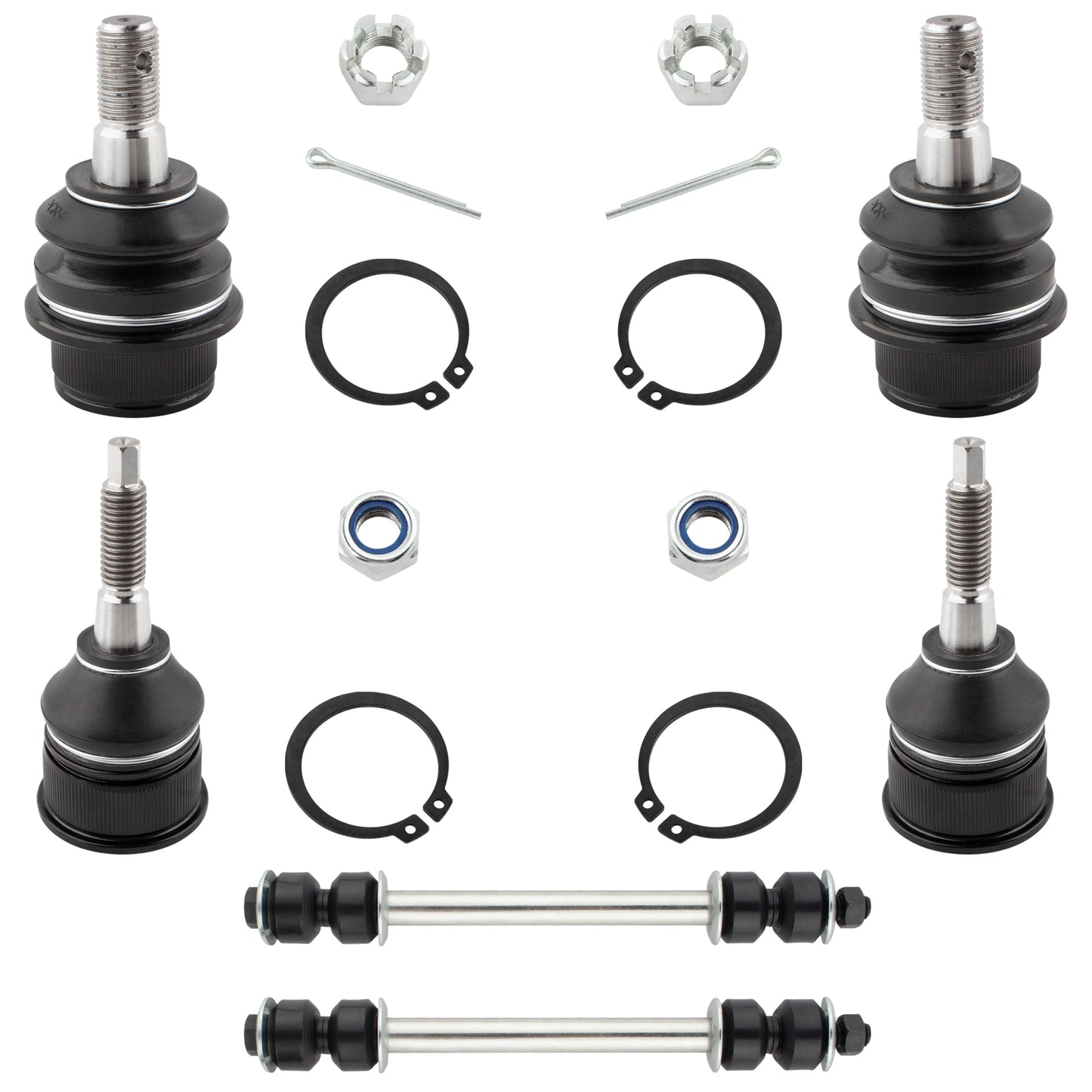 BOXI 6pcs Front Upper and Lower Ball Joints Sway Bar Links for Ford Explorer 2002 2003 2004 2005