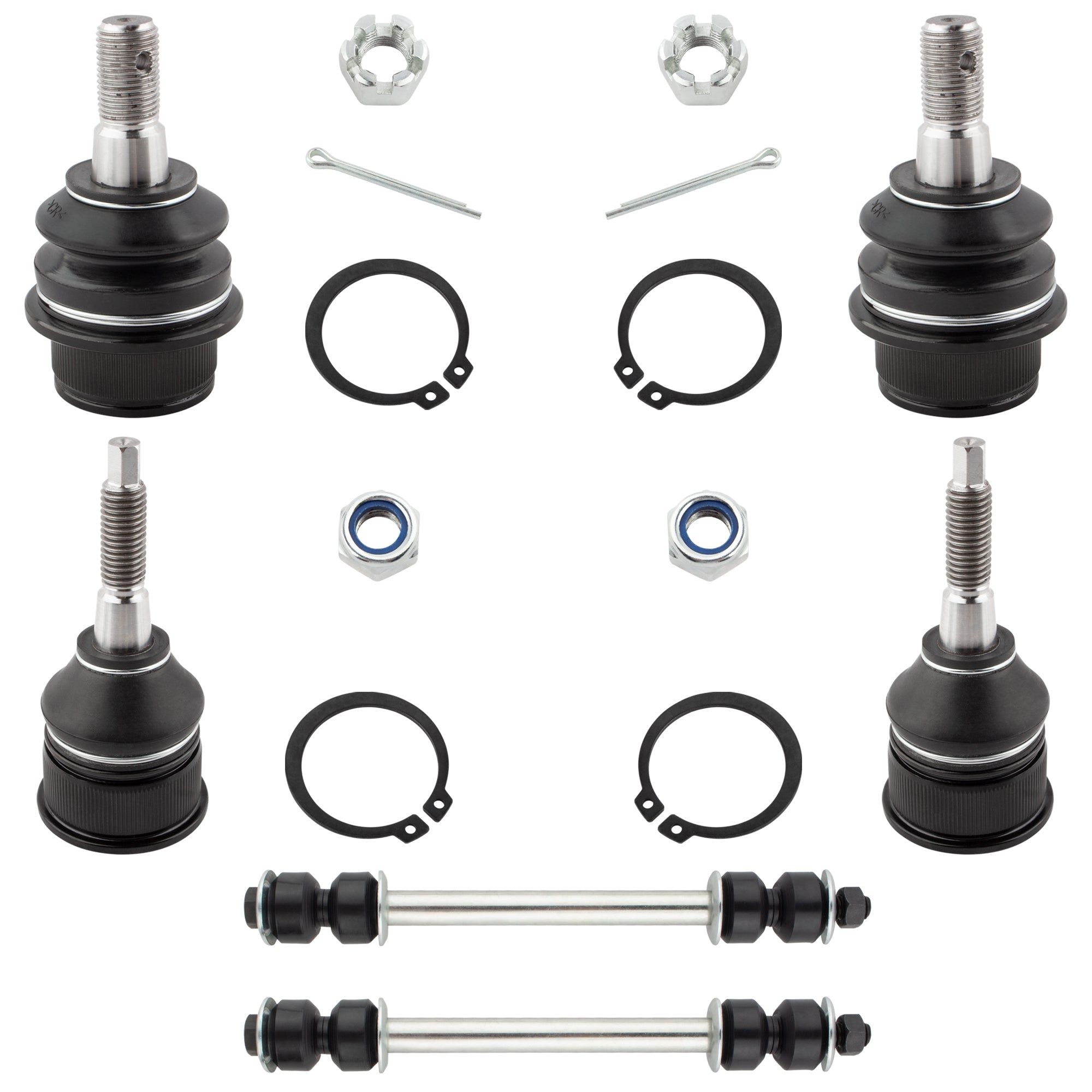 BOXI 6pcs Front Upper and Lower Ball Joints Sway Bar Links for Ford Explorer 2002 2003 2004 2005