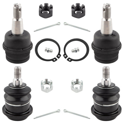 BOXI 4pcs Front Upper & Lower Ball Joints Set Fit for Dodge Ram 1500 1994 1995 1996 RWD Cab Pickup
