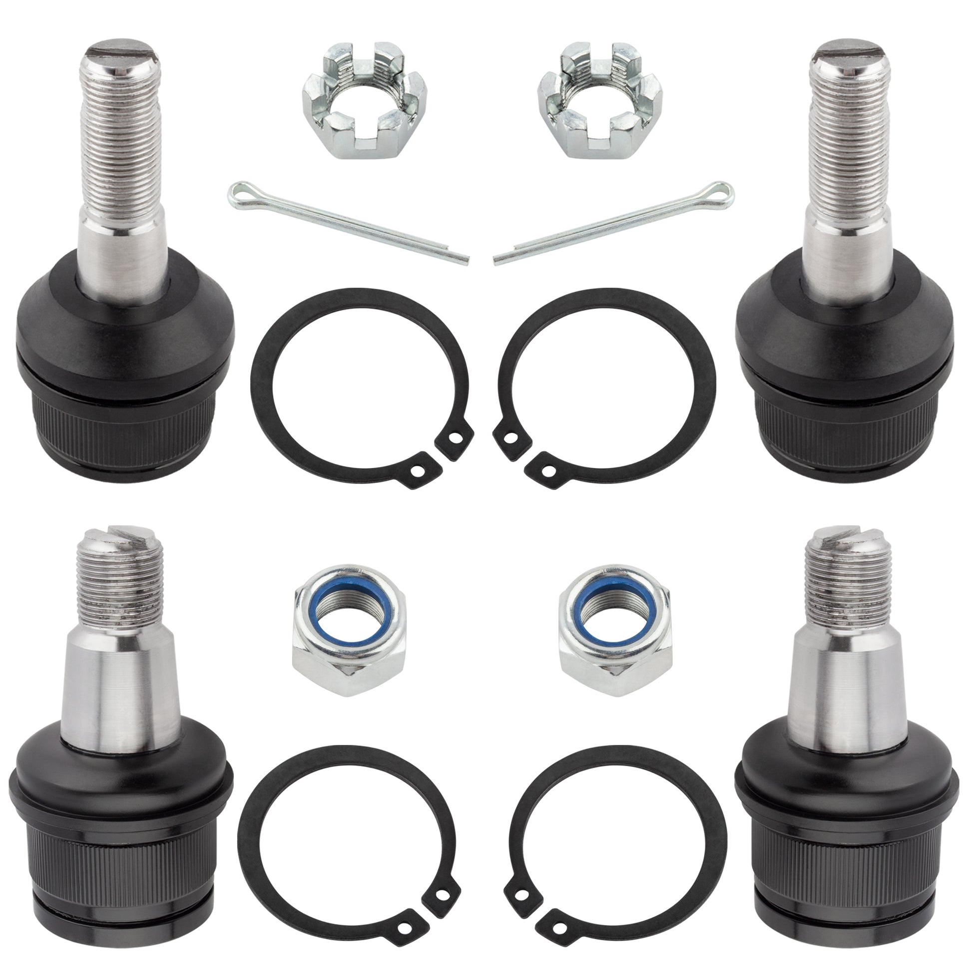 BOXI (set of 4) Front Lower and Upper Ball Joints Fit for Dodge Ram 2500 3500 1994-1999