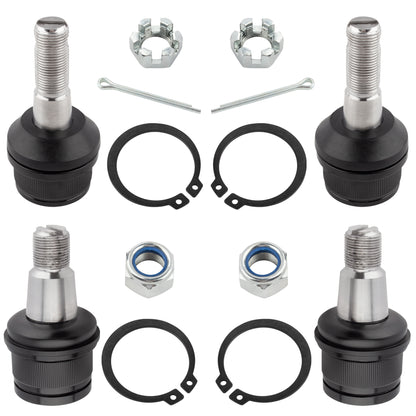 BOXI (set of 4) Front Lower and Upper Ball Joints Fit for Dodge Ram 2500 3500 1994-1999