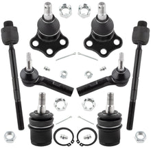 BOXI 8pc Front Upper Lower Ball Joints Inner Outer Tie Rods Kit Replacement for Dodge Dakota