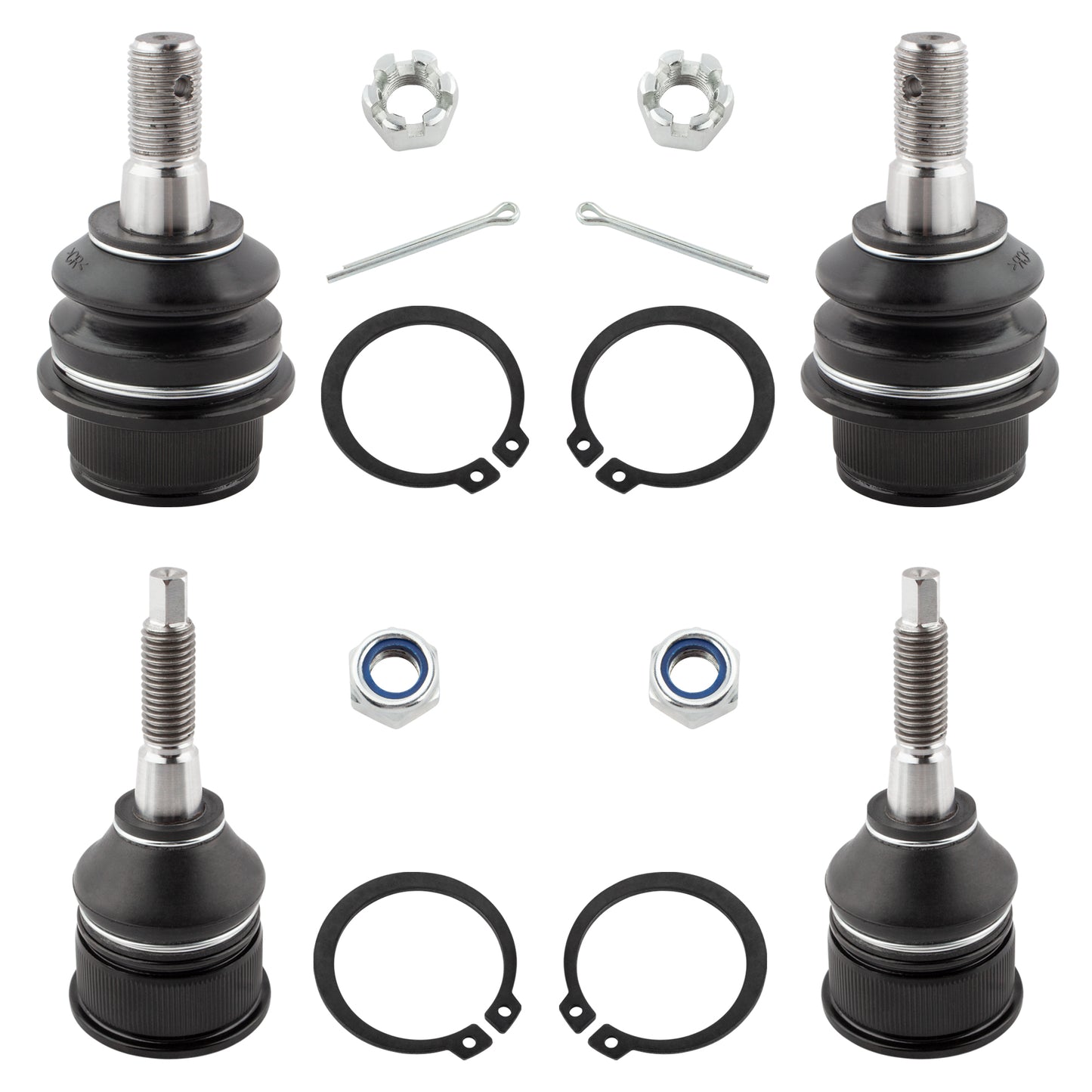 BOXI (Set of 4) Front Upper Lower Ball Joints Replacement for Ford Explorer 2002-2005