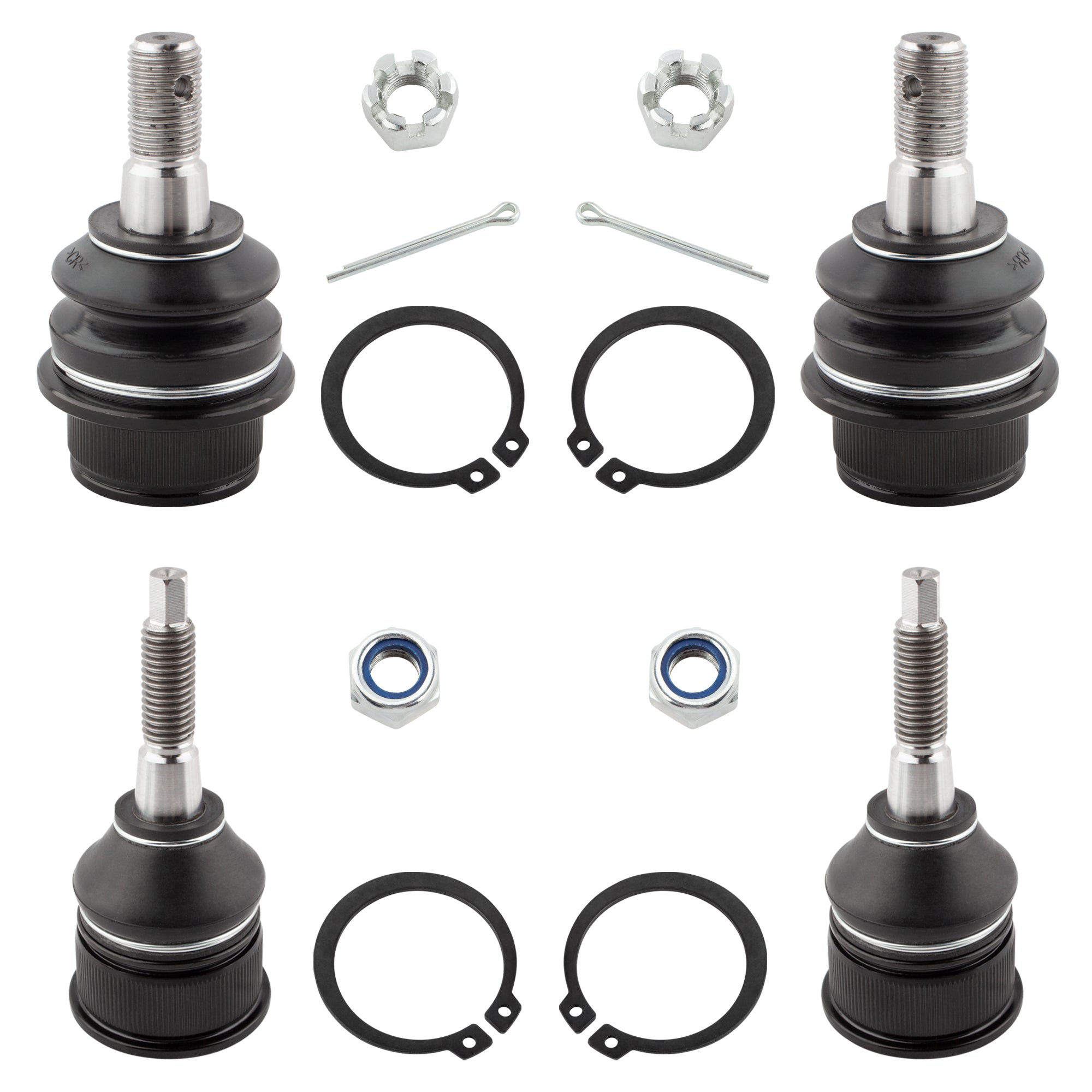BOXI (Set of 4) Front Upper Lower Ball Joints Replacement for Ford Explorer 2002-2005