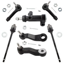 BOXI 7pc Front Tie Rods + Idler & Pitman Arms [4-Groove] Fit for Cadillac Escalade for Chevy