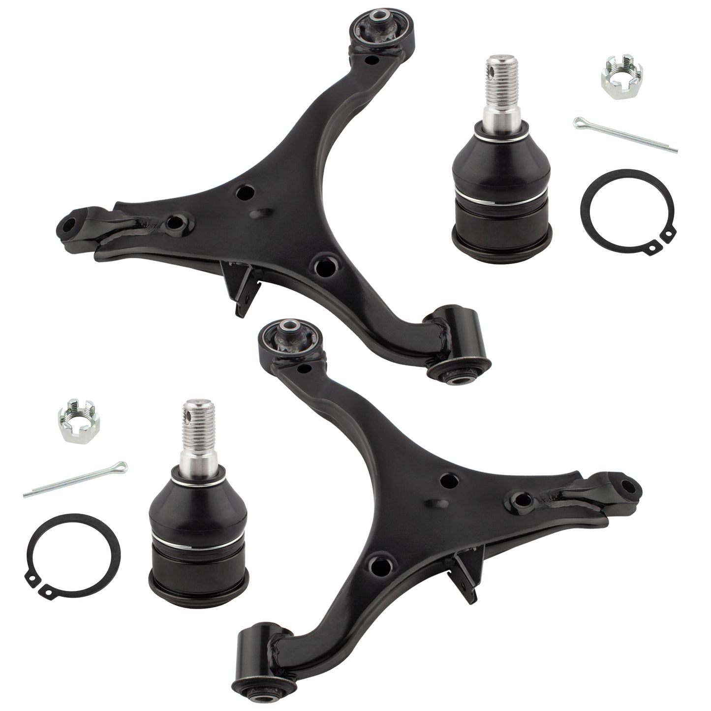 BOXI 4pcs Front Lower Control Arm with Ball Joints Replacement for Honda CR-V 2002 2003 2004 2005