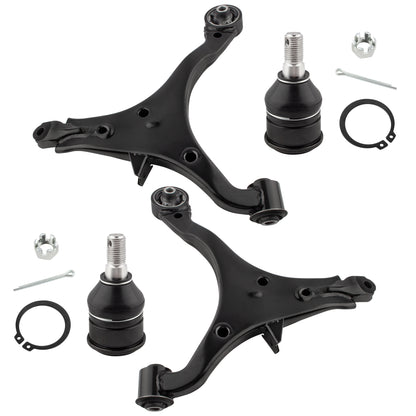 BOXI 4pcs Front Lower Control Arm with Ball Joints Replacement for Honda CR-V 2002 2003 2004 2005