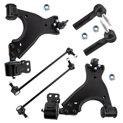 BOXI 6PCS 2007-17 for Buick Enclave Chevy Traverse for GMC Acadia for Saturn Outlook Front Lower