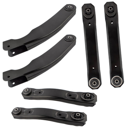 BOXI 6pcs Front & Rear Control Arms Set Replacement For Jeep Grand Cherokee 1999 2000 2001 2002