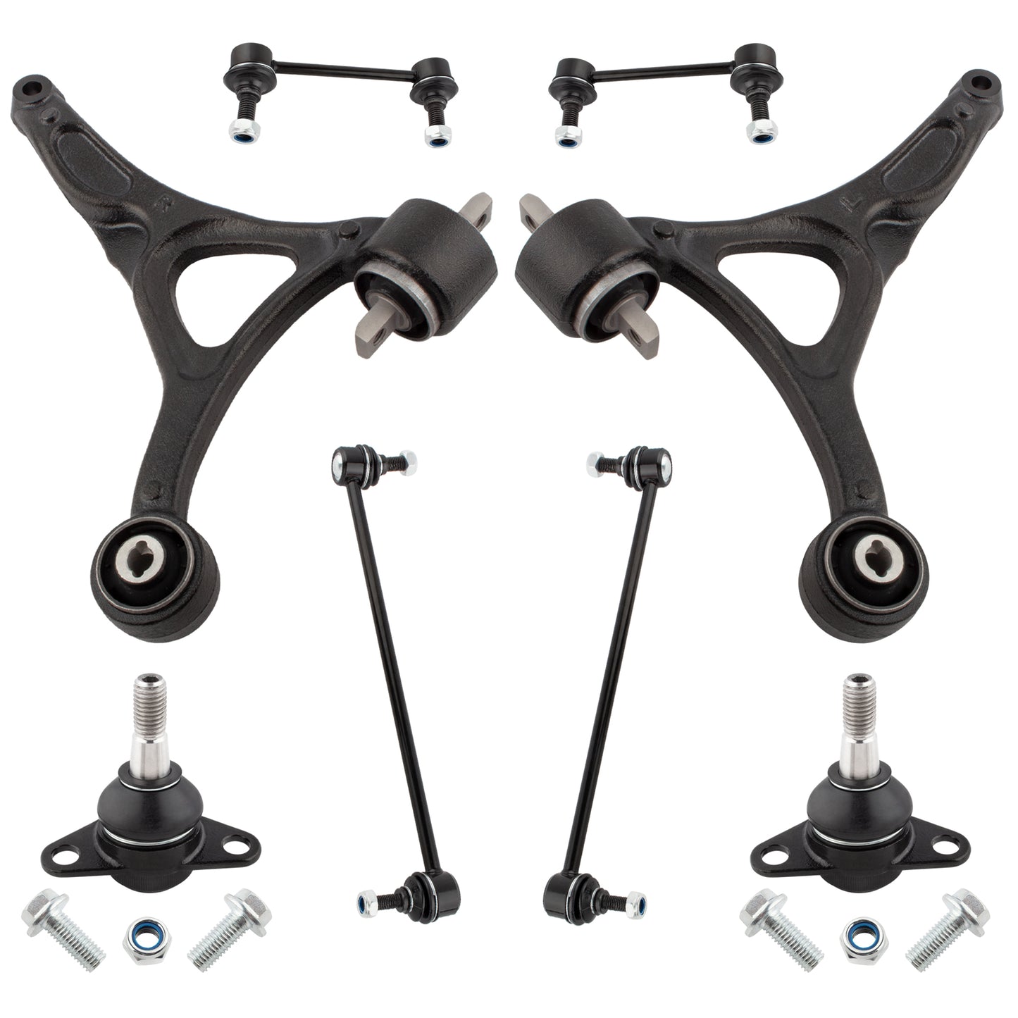 BOXI 8pcs Front Lower Control Arms w