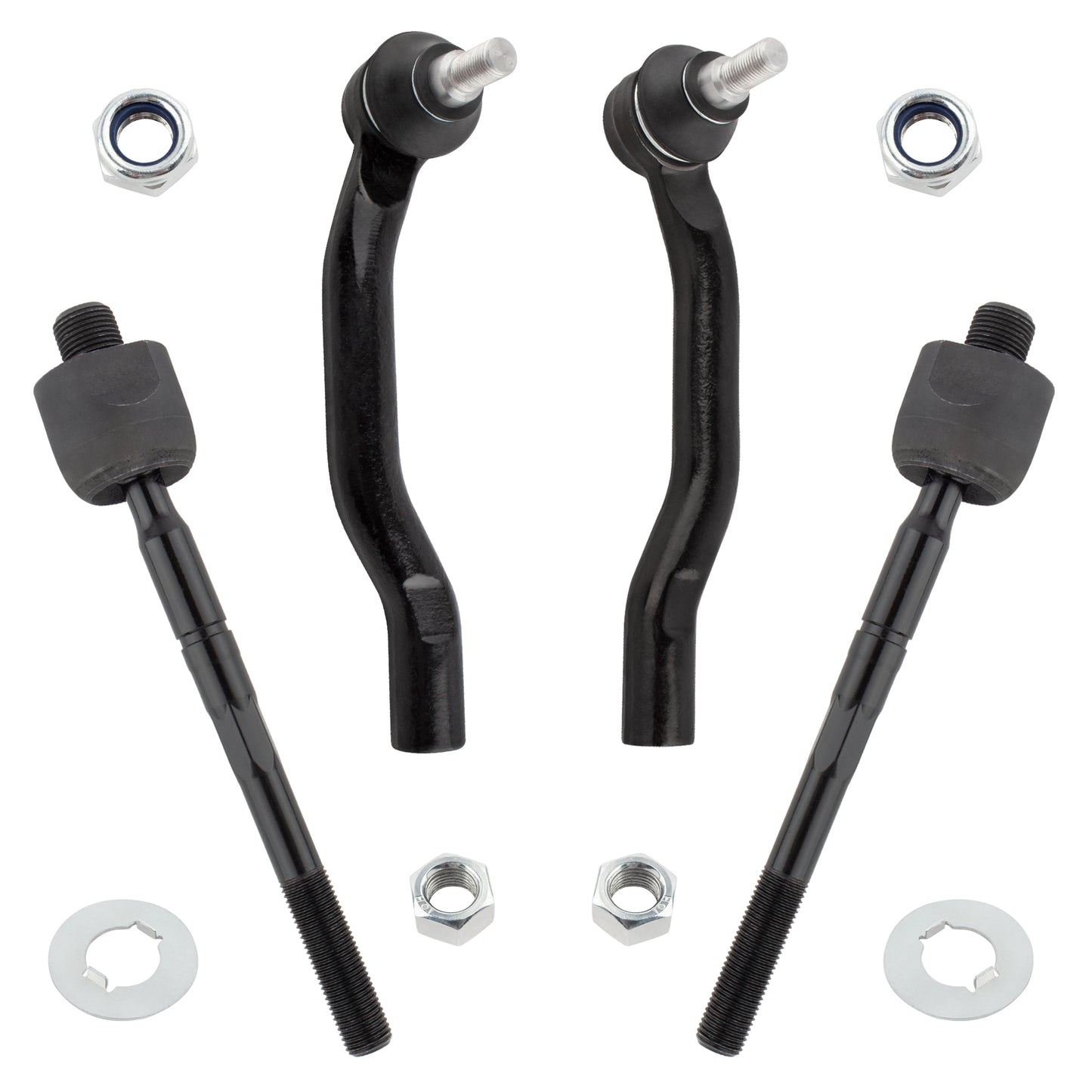 BOXI 4pcs Front Inner & Outer Tie Rods Replacement for Acura MDX 2001 2002 2003 2004 2005 2006