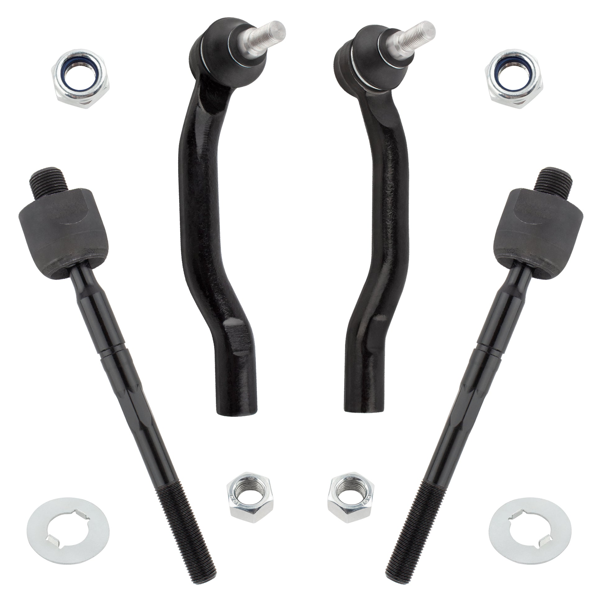 BOXI 4pcs Front Inner & Outer Tie Rods Replacement for Acura MDX 2001 2002 2003 2004 2005 2006