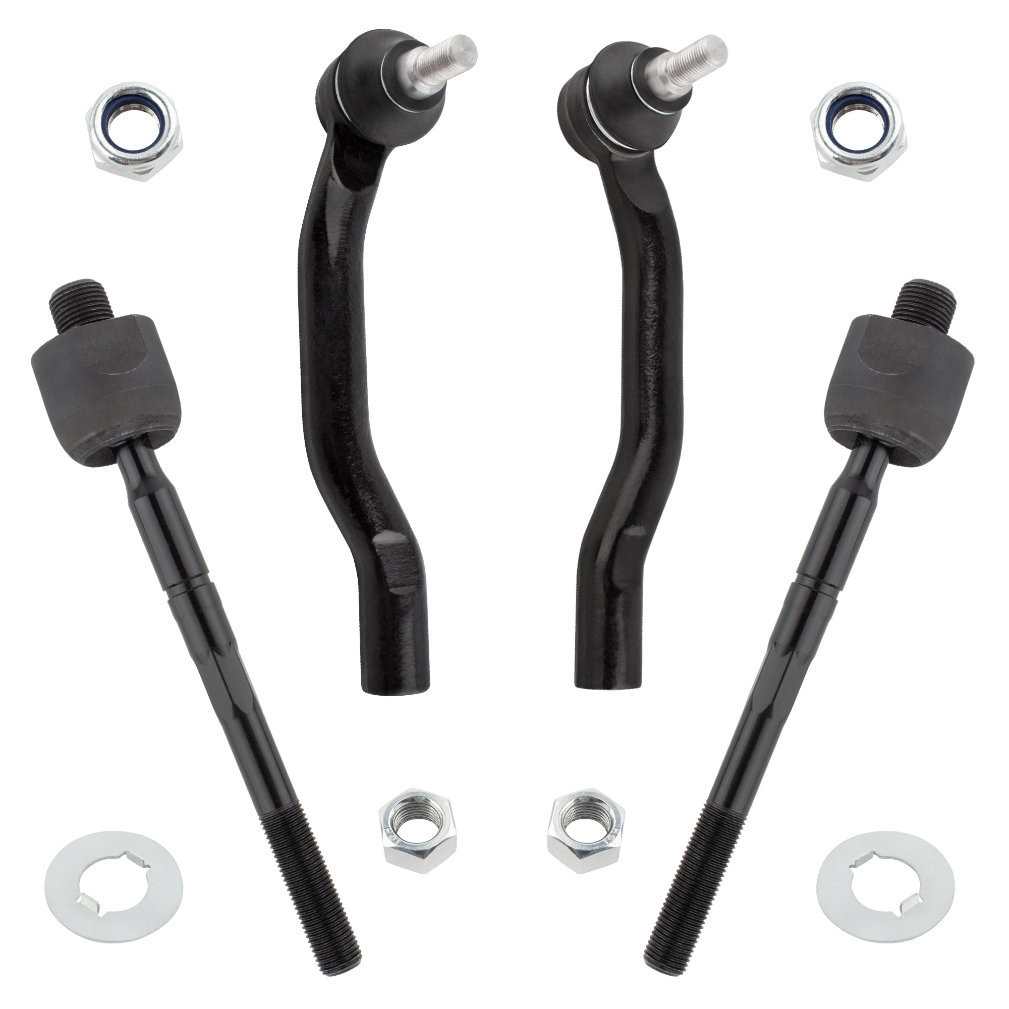 BOXI 4pcs Front Inner & Outer Tie Rods Replacement for Acura MDX 2001 2002 2003 2004 2005 2006