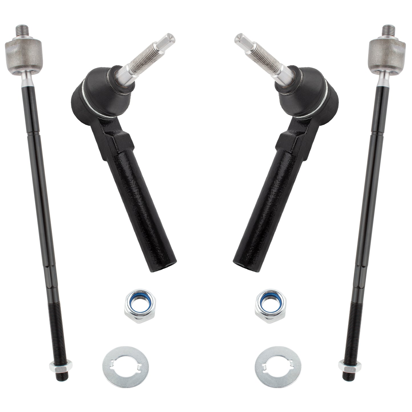 BOXI Front Suspension Front Inner and Outer Tie Rod Ends Fit for Chrysler Town & Country 2008-2016