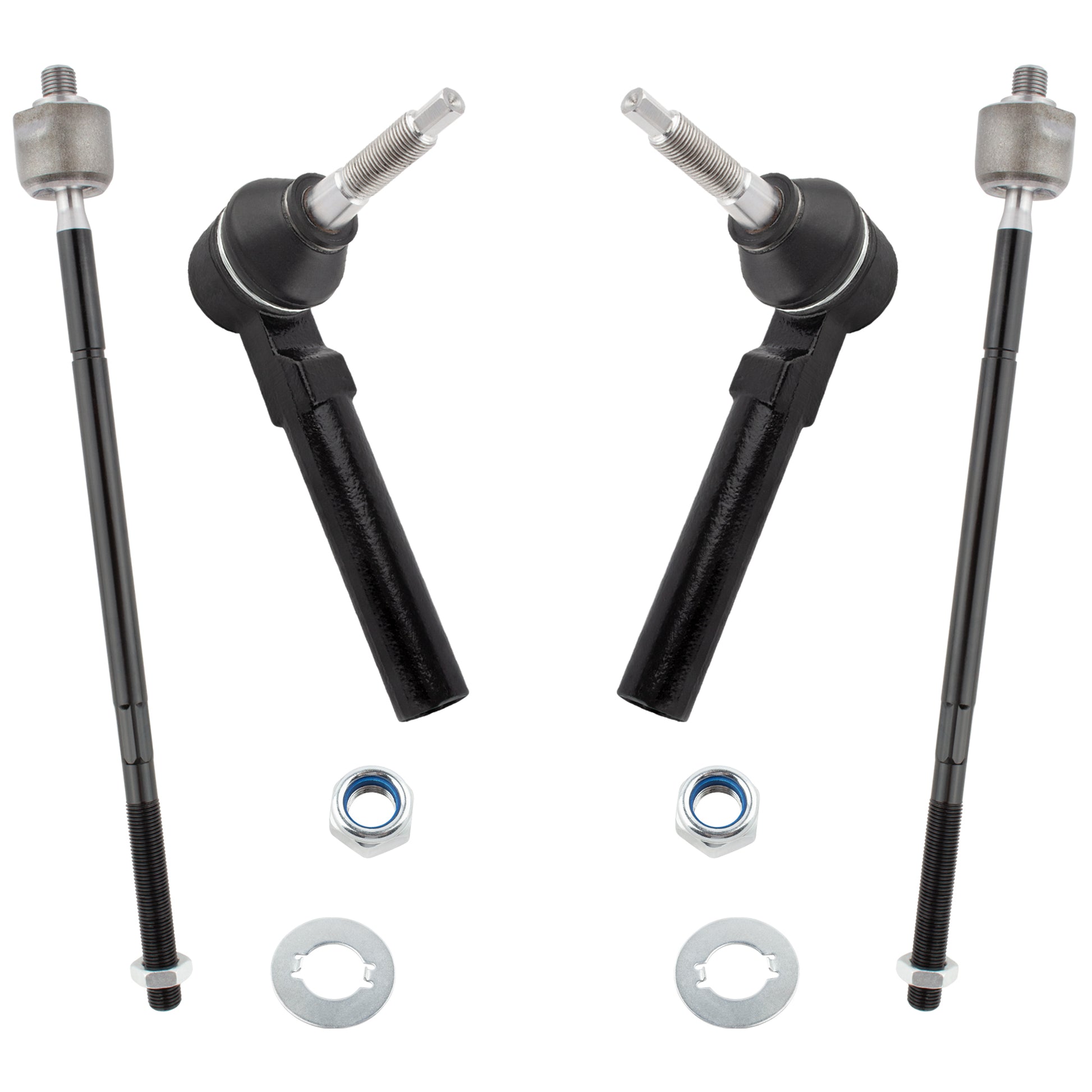 BOXI Front Suspension Front Inner and Outer Tie Rod Ends Fit for Chrysler Town & Country 2008-2016