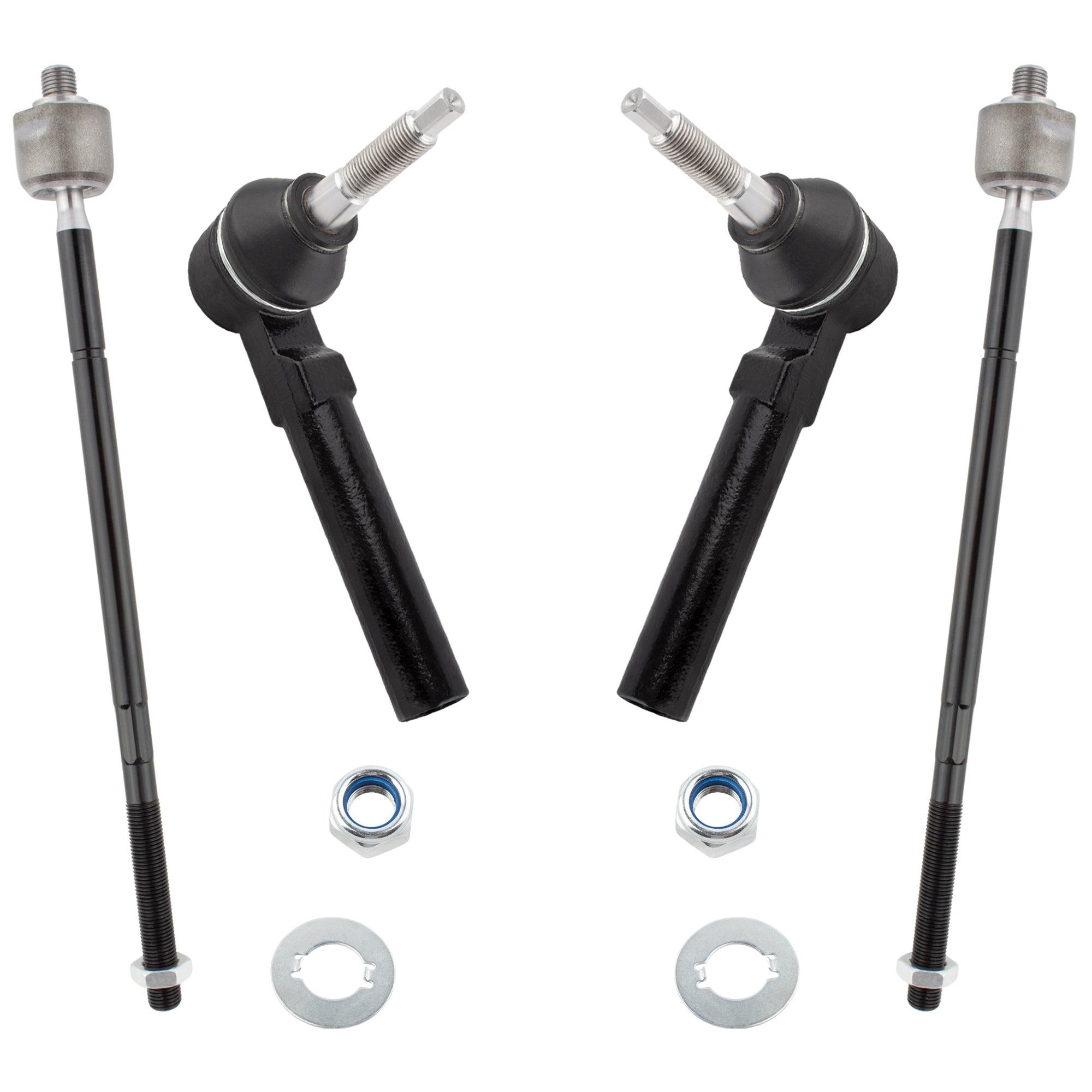 BOXI Front Suspension Front Inner and Outer Tie Rod Ends Fit for Chrysler Town & Country 2008-2016