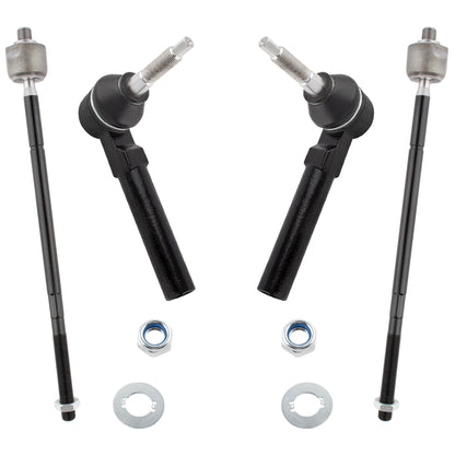 BOXI Front Suspension Front Inner and Outer Tie Rod Ends Fit for Chrysler Town & Country 2008-2016