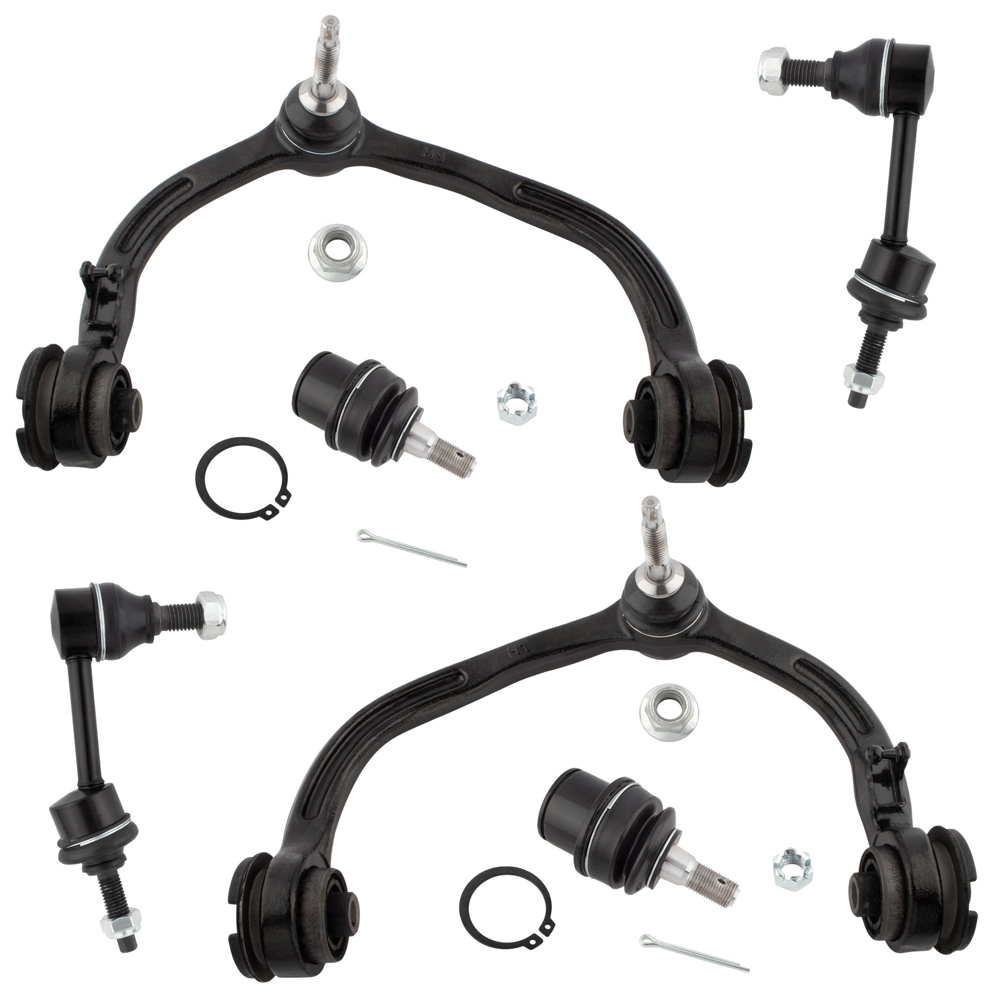 BOXI Front Suspension Front Control Arms Ball Joints Sway Bar Link Fit for Ford Expedition 2003 2004