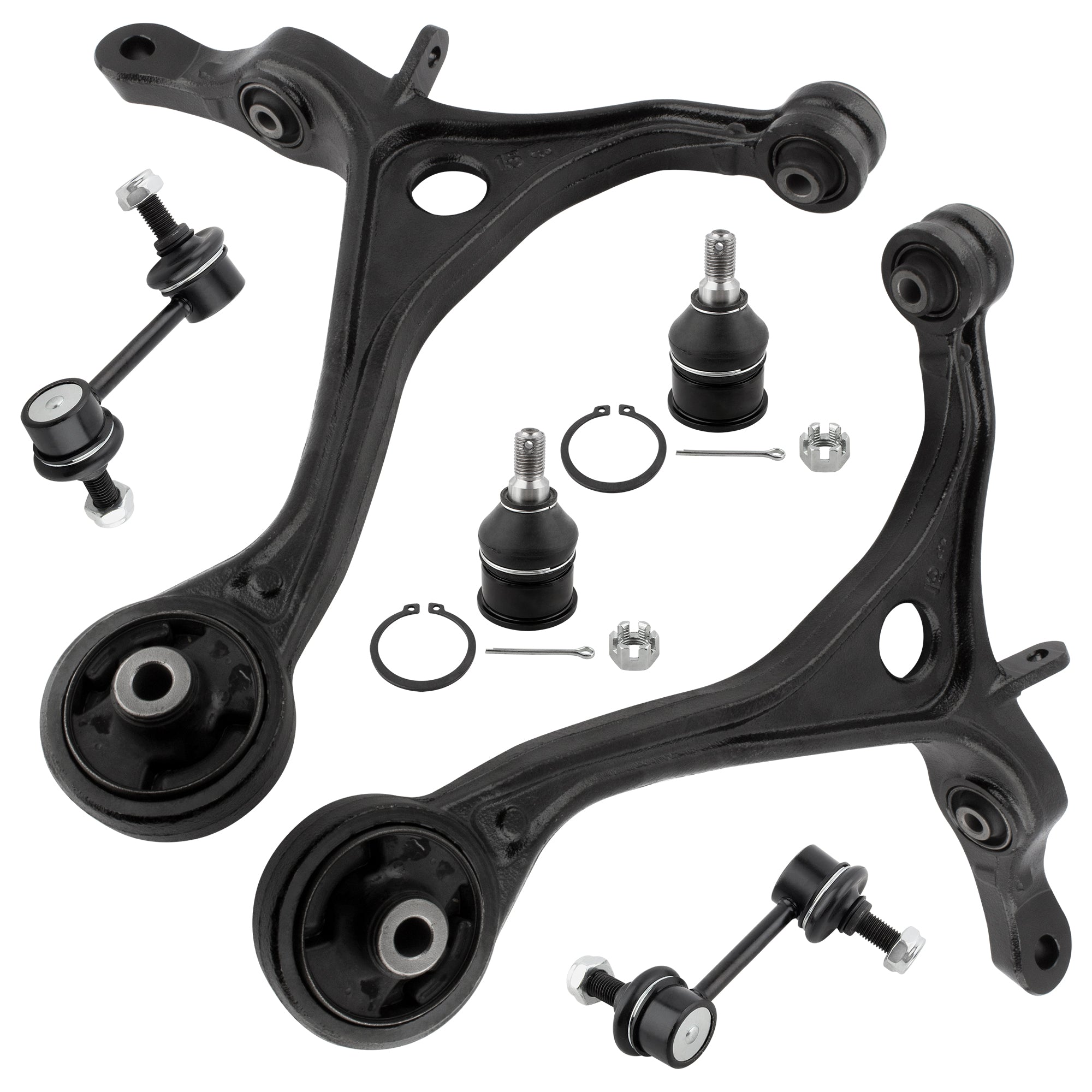 BOXI New 6PC Set Front Lower Control Arms W