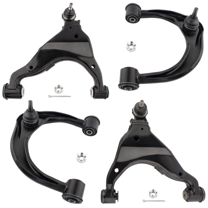 BOXI (Set of 4) Front Upper & Lower Control Arms with Ball Joints Fit for Toyota Tacoma 2005 2006