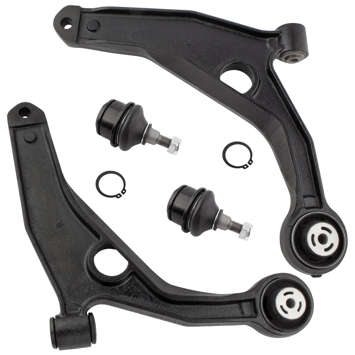 BOXI 4pc K641333 K641334 K500120 Front Suspension Front Lower Control Arms and Ball Joints Fit