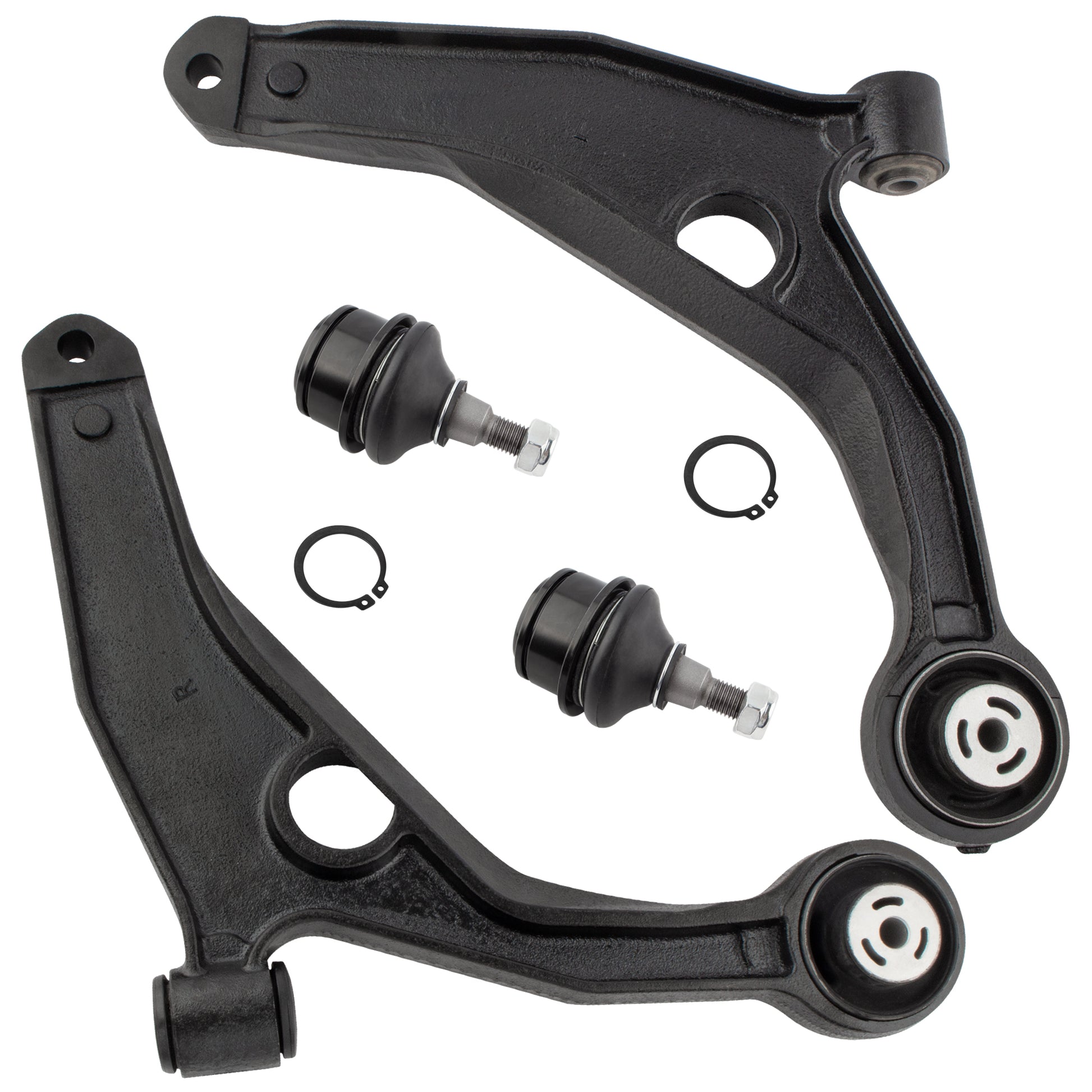 BOXI 4pc K641333 K641334 K500120 Front Suspension Front Lower Control Arms and Ball Joints Fit