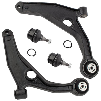 BOXI 4pc K641333 K641334 K500120 Front Suspension Front Lower Control Arms and Ball Joints Fit