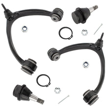BOXI (Set of 4) Front Upper STEEL Control Arms Lower Ball Joints Fit for Cadillac Escalade Chevy