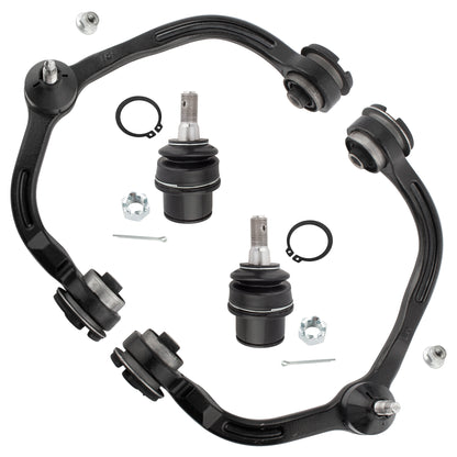 BOXI (Set of 4) Front Upper Control Arms + Lower Ball Joints Fit for Ford Expedition 2004 2005 2006