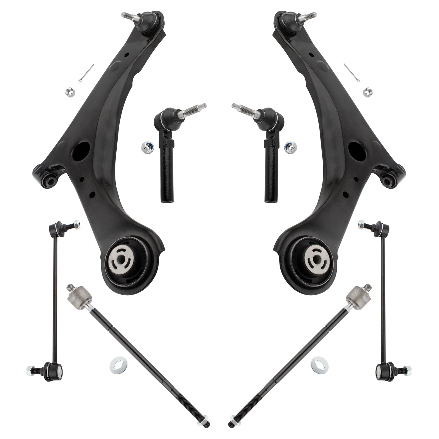 BOXI (Set of 8) Front Lower Control Arms w
