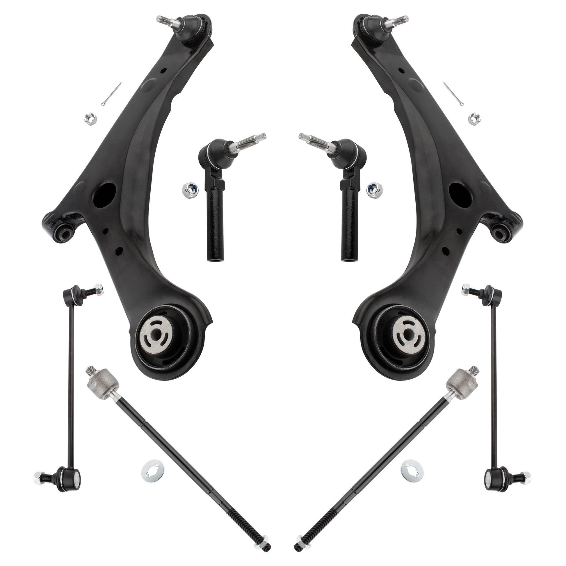 BOXI (Set of 8) Front Lower Control Arms w